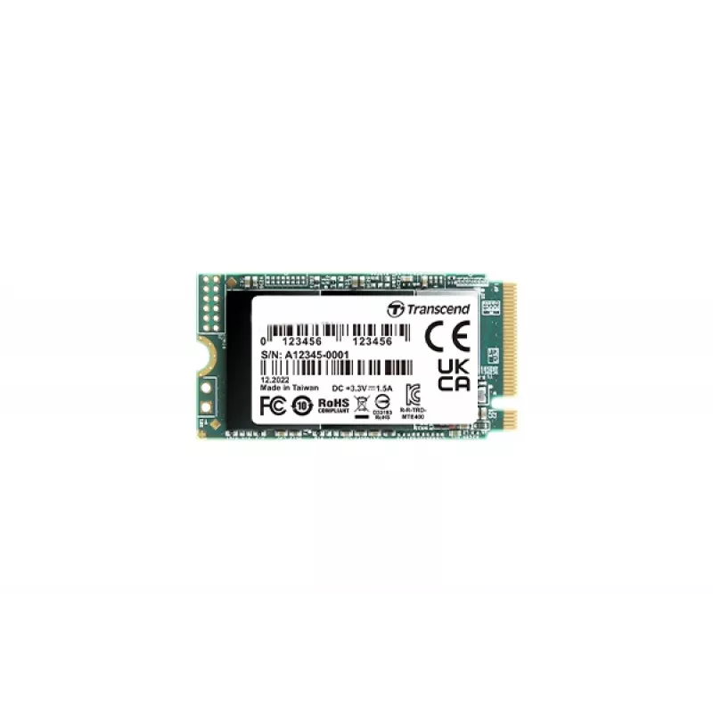 TRANSCEND SSD - MTE400S - 256GB - M.2 2242 - NVMe PCI-E GEN3 x4