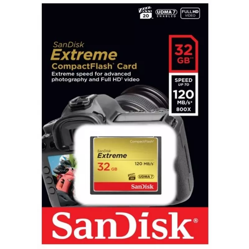 WESTERN DIGITAL SanDisk Extreme Compact Flash 120MB/s 32 GB