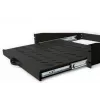 Półka rozsuwana DIGITUS 2U do szaf o głębokości od 450 mm 88x483x352 mm, do 30 kg, czarna (RAL 9005)