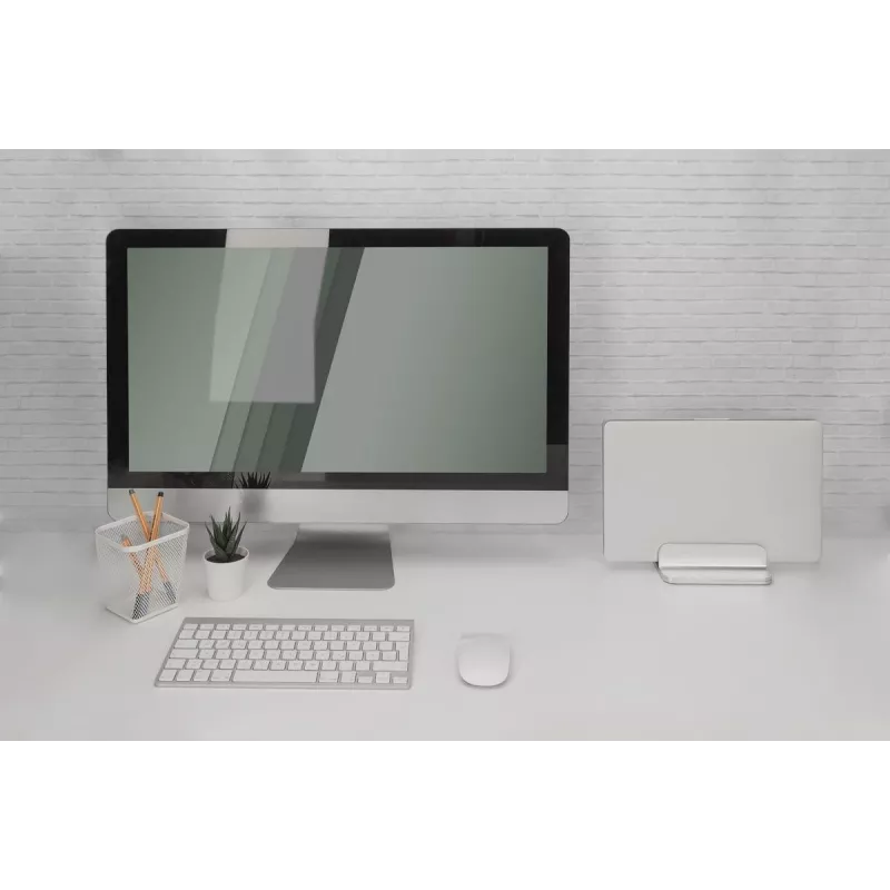 DIGITUS Pionowa Podstawka pod Notebook, srebrny aluminiowy