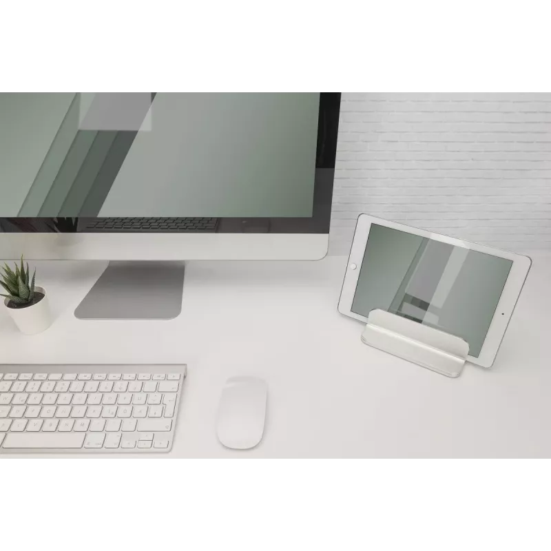 DIGITUS Pionowa Podstawka pod Notebook, srebrny aluminiowy