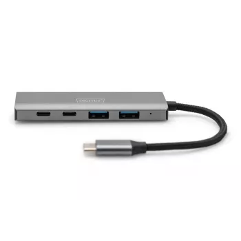 DIGITUS USB-C Hub 4-portowy 2x USB-A + 2x USB-C Gen2