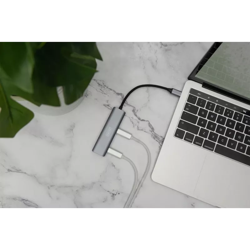 DIGITUS USB-C Hub 4-portowy, 4x USB-C 3.1 Gen1, 5 Gb/s