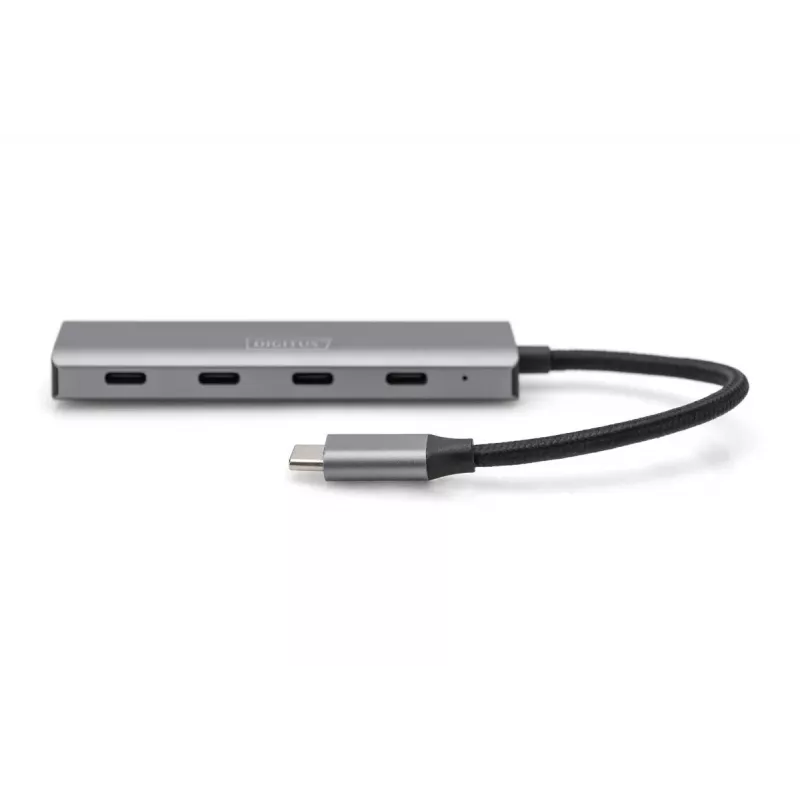 DIGITUS USB-C Hub 4-portowy, 4x USB-C 3.1 Gen1, 5 Gb/s