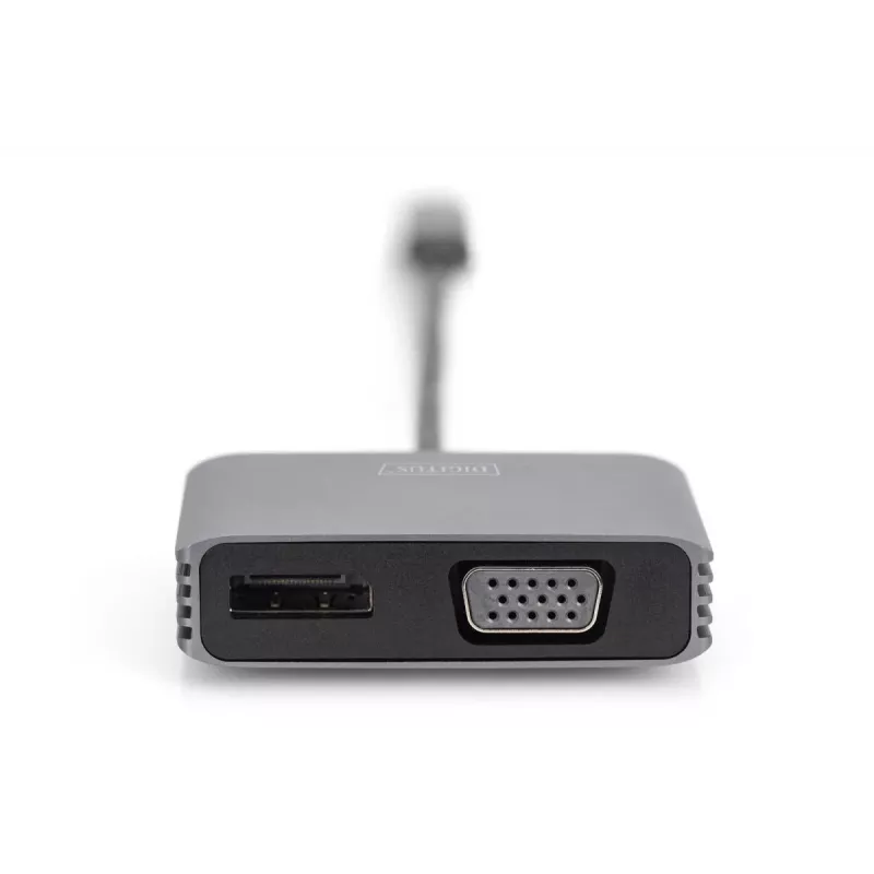 Adapter graficzny DIGITUS USB Type-C™ 4K 2-w-1 DisplayPort + VGA