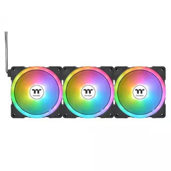Wentylator chłodzący do komputera THERMALTAKE SWAFAN EX14 ARGB Sync TT Premium Edition - 14 cm - Czarny - 3 szt.