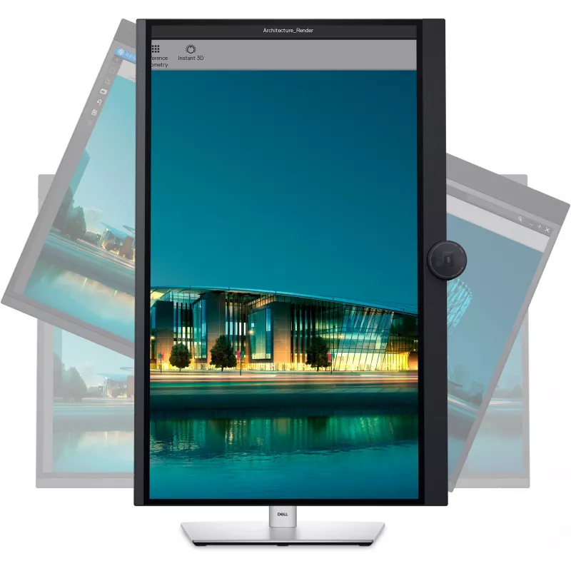 Monitor komputerowy DELL UltraSharp U3224KBA 80 cm (31,5 cala) 6144 x 3456 pikseli 6K Ultra HD LCD Czarny, Srebrny