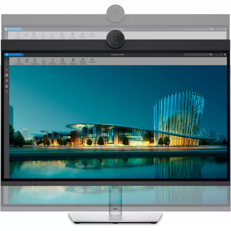 Monitor komputerowy DELL UltraSharp U3224KBA 80 cm (31,5 cala) 6144 x 3456 pikseli 6K Ultra HD LCD Czarny, Srebrny