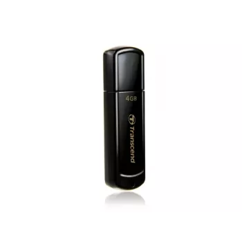 TRANSCEND Jetflash 350 - 4GB USB Stick - USB 2.0 - Czarny