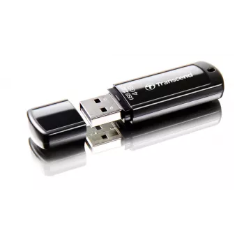 TRANSCEND Jetflash 350 - 4GB USB Stick - USB 2.0 - Czarny