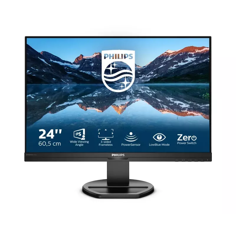 Philips B Line 240B9/00 monitor komputerowy 61,2 cm (24,1 cala) 1920 x 1200 pikseli WUXGA LED Czarny