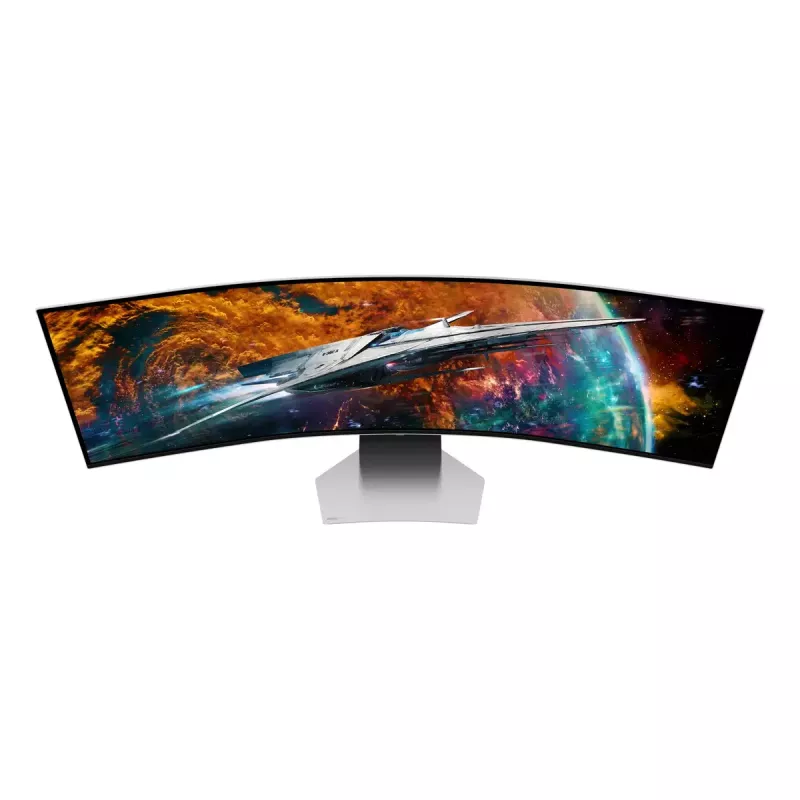 Monitor komputerowy Samsung G95SC 124,5 cm (49 cali) 5120 x 1440 Dual QHD OLED Srebrny