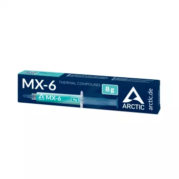 ARCTIC MX-6 ULTIMATE Performance Thermal Paste, pasta termoprzewodząca, Szary, 8 g, 1 szt., 27 mm, 121 mm