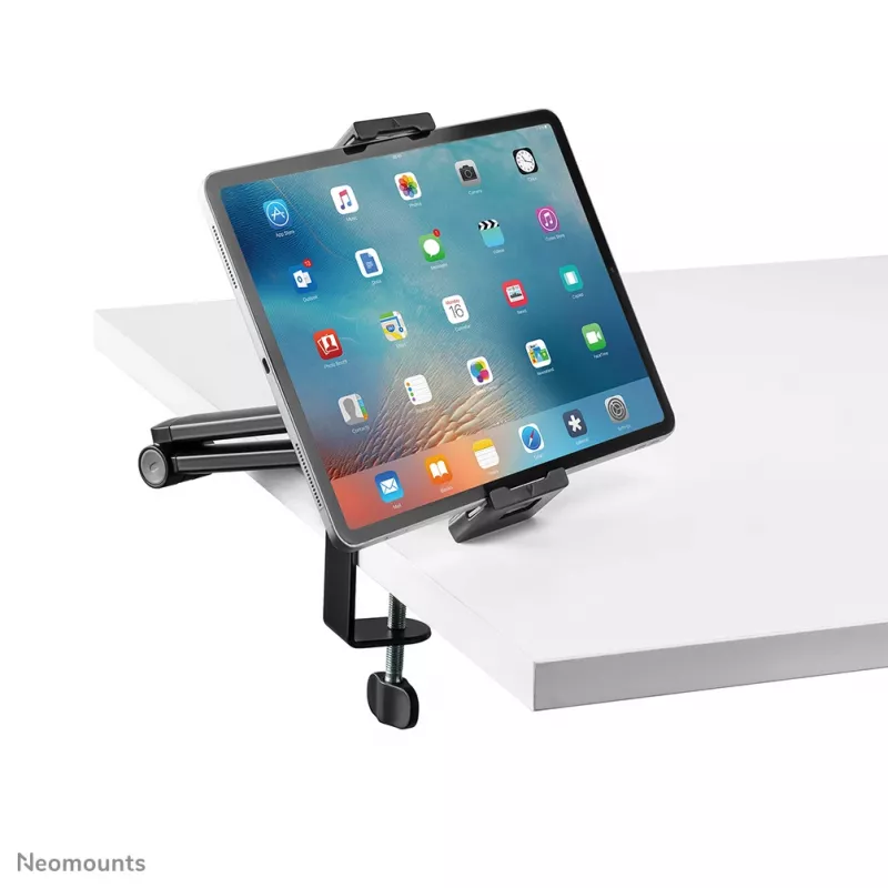 Uchwyt do tabletu Neomounts DS15-545BL1 z zaciskiem biurkowym 4,7-12,9 cala - uniwersalny - pełny ruch