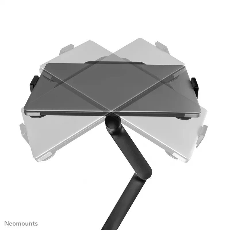 Neomounts DS20-425BL2 Ramię do monitora z uchwytem na laptopa 17-27 cali - oszczędność miejsca
