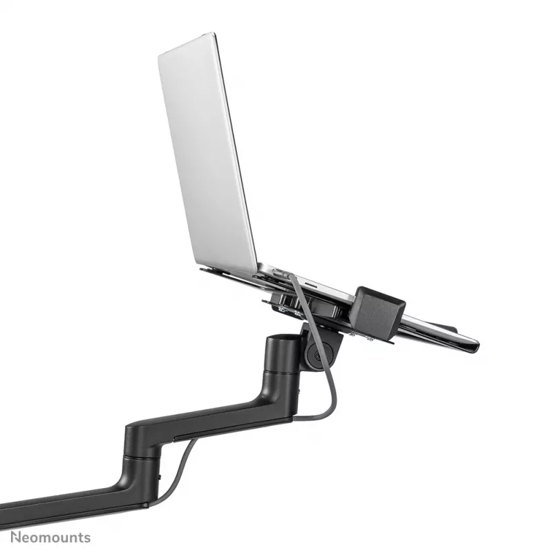 Neomounts DS20-425BL2 Ramię do monitora z uchwytem na laptopa 17-27 cali - oszczędność miejsca