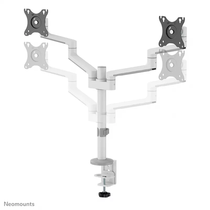 Neomounts DS60-425WH2 Ramię do monitora 17-27 cali - oszczędność miejsca