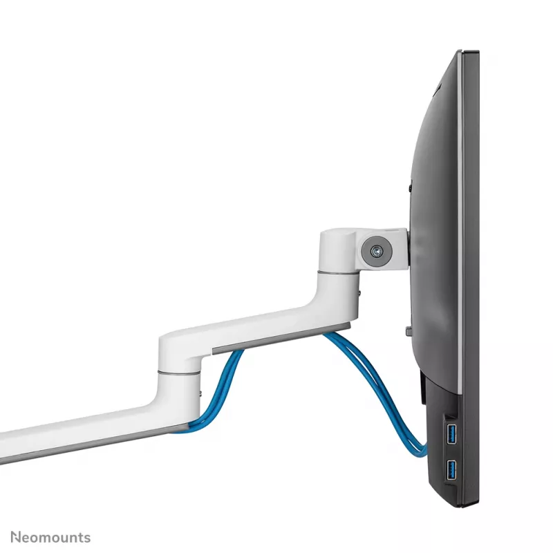 Neomounts DS60-425WH2 Ramię do monitora 17-27 cali - oszczędność miejsca
