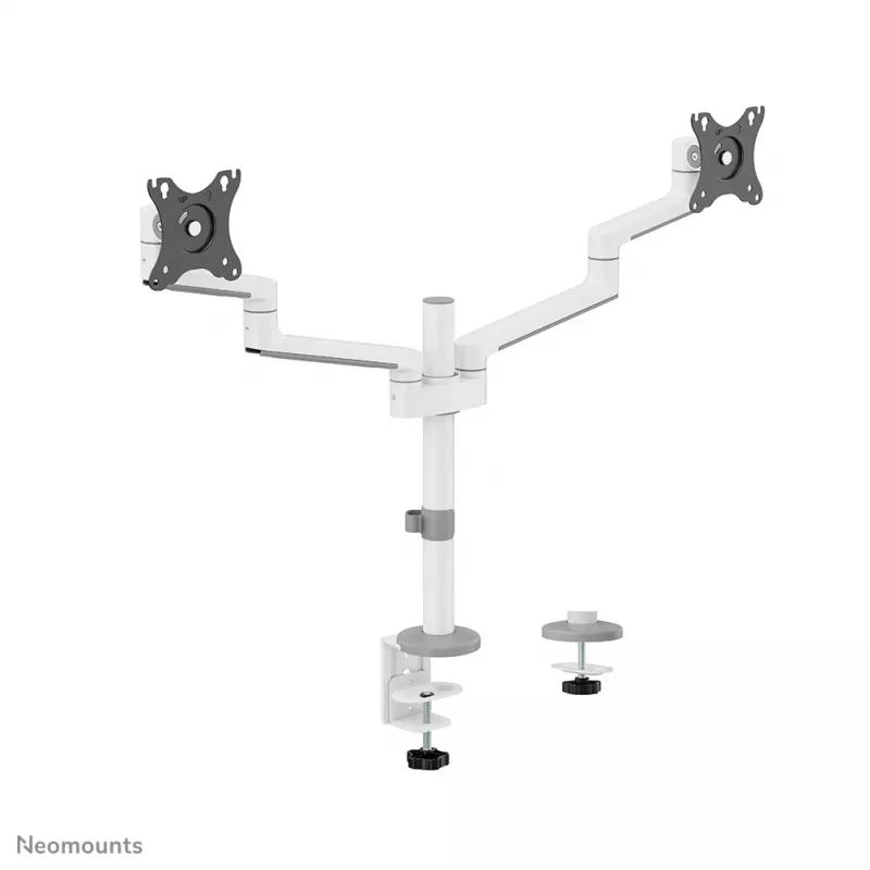Neomounts DS60-425WH2 Ramię do monitora 17-27 cali - oszczędność miejsca