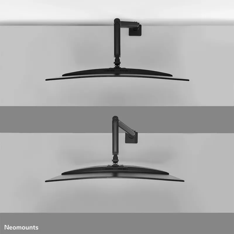 Neomounts DS70PLUS-450BL1 Ramię monitora 17-49 cali - sprężyna gazowa - Topfix - blokada 180°
