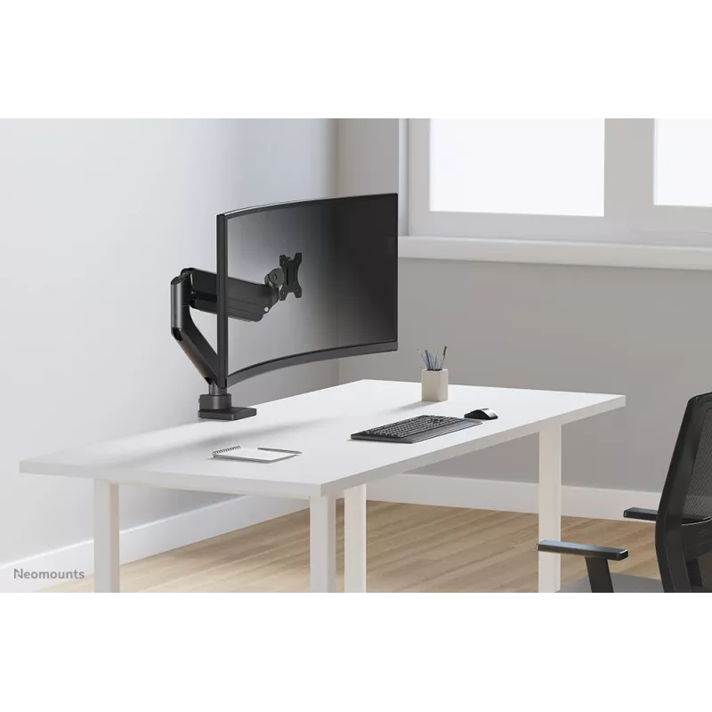 Neomounts DS70PLUS-450BL1 Ramię monitora 17-49 cali - sprężyna gazowa - Topfix - blokada 180°