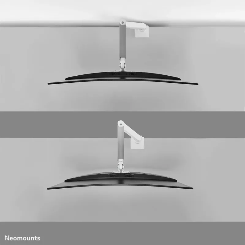 Neomounts DS70PLUS-450WH1 Ramię do monitora 17-49 cali - sprężyna gazowa - Topfix - stop 180°