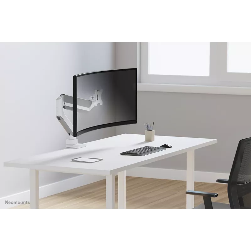 Neomounts DS70PLUS-450WH1 Ramię do monitora 17-49 cali - sprężyna gazowa - Topfix - stop 180°