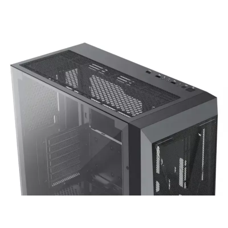Obudowa PC Midi Tower XILENCE XG151 — czarna, obsługa ATX/Micro-ATX/Mini-ITX, zasilacz na dole, 2x 3,5 cala + 4x 2,5 cala zatoki