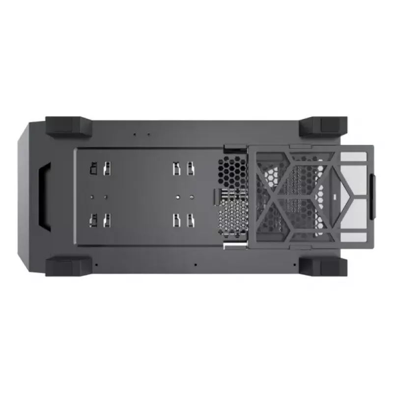 Obudowa PC Midi Tower XILENCE XG151 — czarna, obsługa ATX/Micro-ATX/Mini-ITX, zasilacz na dole, 2x 3,5 cala + 4x 2,5 cala zatoki