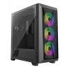 Obudowa PC Midi Tower XILENCE XG151 — czarna, obsługa ATX/Micro-ATX/Mini-ITX, zasilacz na dole, 2x 3,5 cala + 4x 2,5 cala zatoki