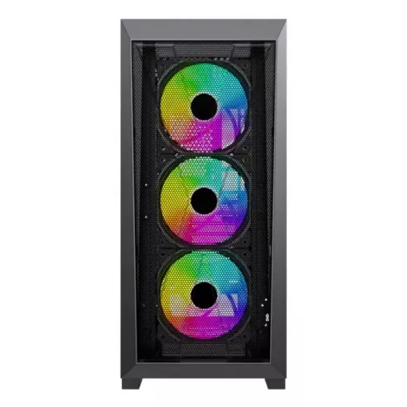 Obudowa PC Midi Tower XILENCE XG151 — czarna, obsługa ATX/Micro-ATX/Mini-ITX, zasilacz na dole, 2x 3,5 cala + 4x 2,5 cala zatoki