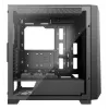 Obudowa PC Midi Tower XILENCE XG151 — czarna, obsługa ATX/Micro-ATX/Mini-ITX, zasilacz na dole, 2x 3,5 cala + 4x 2,5 cala zatoki