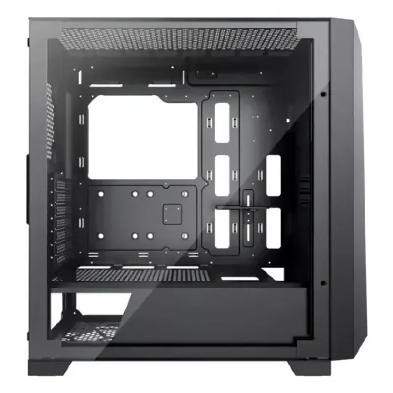 Obudowa PC Midi Tower XILENCE XG151 — czarna, obsługa ATX/Micro-ATX/Mini-ITX, zasilacz na dole, 2x 3,5 cala + 4x 2,5 cala zatoki