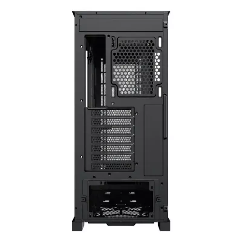 Obudowa PC Midi Tower XILENCE XG151 — czarna, obsługa ATX/Micro-ATX/Mini-ITX, zasilacz na dole, 2x 3,5 cala + 4x 2,5 cala zatoki