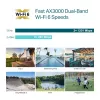 TP-Link Omada AX3000 Wewnętrzny/Zewnętrzny Punkt Dostępowy WiFi 6, 2.4 GHz, 5 GHz, 3000 Mbit/s, WPA, WPA-Enterprise, WPA2, WPA2-Enterprise, WPA3, WPA3-Enterprise, 10,100,1000 Mbit/s