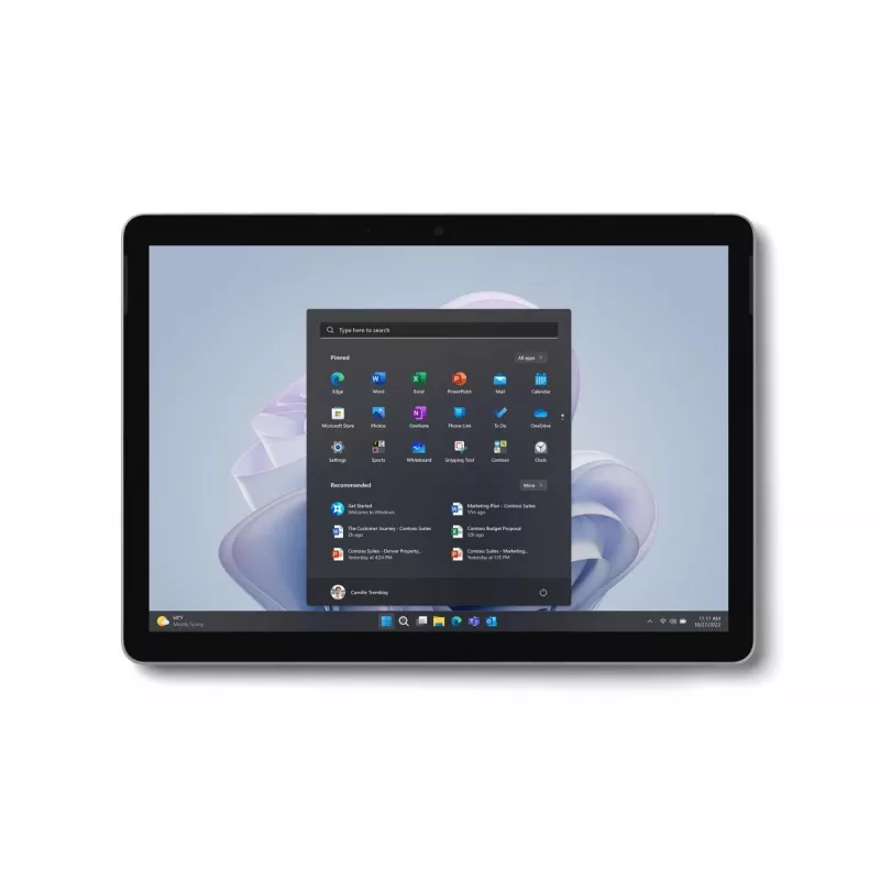 MICROSOFT Surface Go 4 - 10.5in Touchscreen - Intel N200 - 8GB Ram - 64GB SSD - Win11 Pro - Platinum - Uhd Graphics