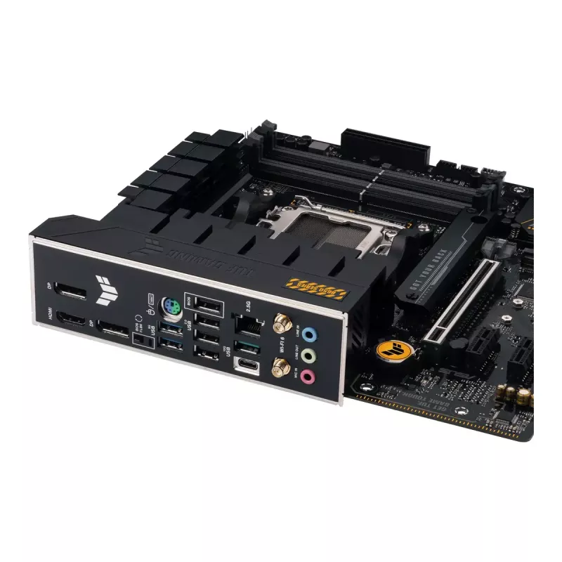 Płyta główna ASUS TUF GAMING B650M‑E WIFI, AMD B650, Socket AM5, micro ATX, DDR5, 4x DIMM, 128GB, Wi‑Fi 6, Bluetooth 5.2