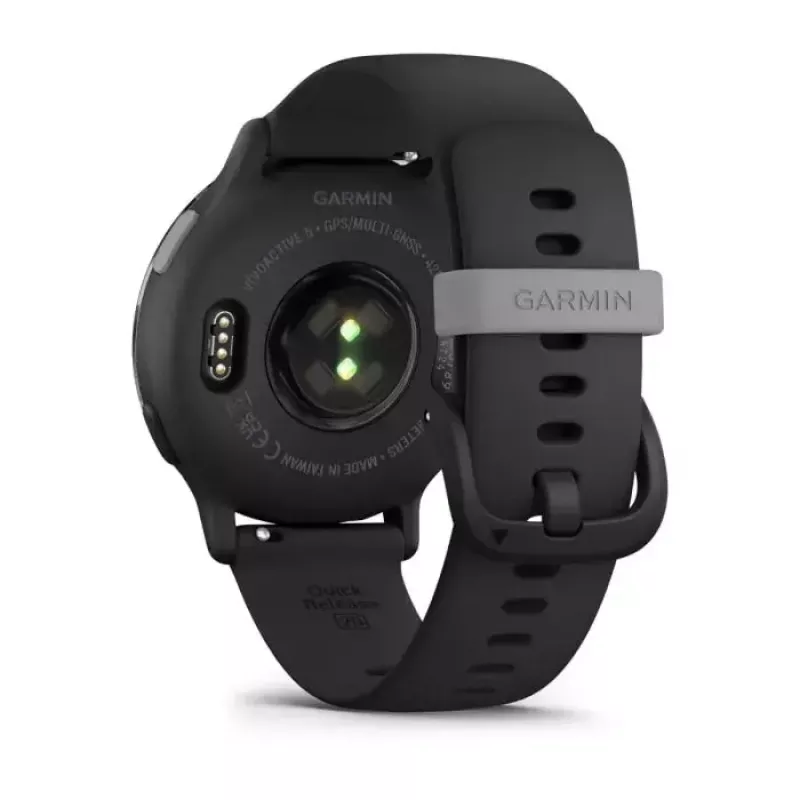 Smartwatch GARMIN Vivoactive 5 Czarny — koperta 42 mm, AMOLED 1,2 cala, GPS/GLONASS/Galileo, 5 ATM, optyczny czujnik tętna, SpO2, bateria 11 dni