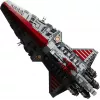 LEGO Star Wars Republic Venator Class Attack Cruiser 75367 — zestaw konstrukcyjny, 5374 szt., 320 × 1090 × 540 mm, 2 minifigurki, wiek 18+