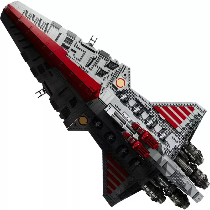 LEGO Star Wars Republic Venator Class Attack Cruiser 75367 — zestaw konstrukcyjny, 5374 szt., 320 × 1090 × 540 mm, 2 minifigurki, wiek 18+