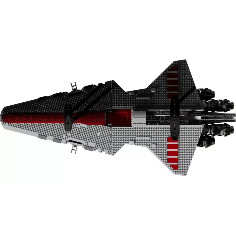 LEGO Star Wars Republic Venator Class Attack Cruiser 75367 — zestaw konstrukcyjny, 5374 szt., 320 × 1090 × 540 mm, 2 minifigurki, wiek 18+