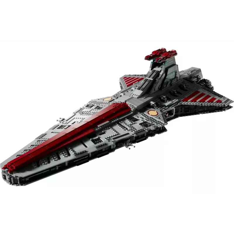 LEGO Star Wars Republic Venator Class Attack Cruiser 75367 — zestaw konstrukcyjny, 5374 szt., 320 × 1090 × 540 mm, 2 minifigurki, wiek 18+