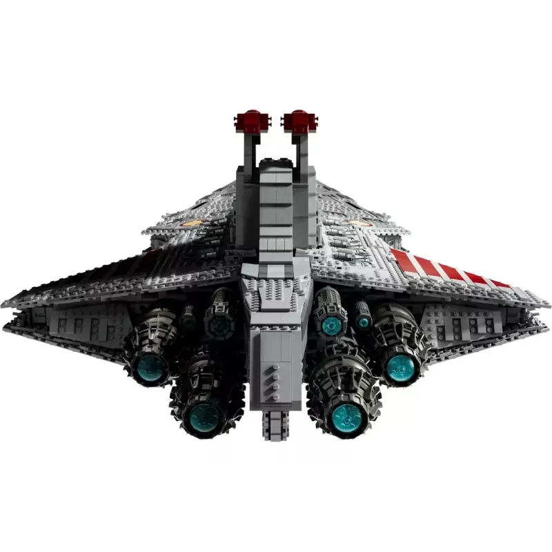 LEGO Star Wars Republic Venator Class Attack Cruiser 75367 — zestaw konstrukcyjny, 5374 szt., 320 × 1090 × 540 mm, 2 minifigurki, wiek 18+
