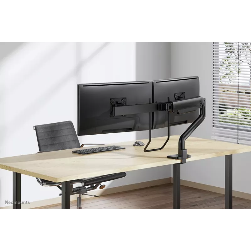 Neomounts DS75S-950BL2 Ramię do monitora 17-32 cale - sprężyna gazowa - mocowanie górne - ogranicznik 180°