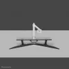 Neomounts DS75S-950WH2 Ramie do monitora 17-32 cale - spreżyna gazowa - Topfix - z blokadą 180°