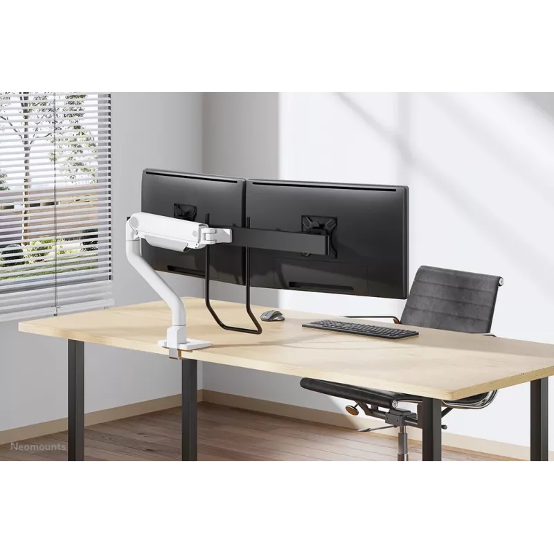 Neomounts DS75S-950WH2 Ramie do monitora 17-32 cale - spreżyna gazowa - Topfix - z blokadą 180°