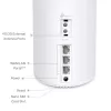 TP-Link 4G+ AX3000 Whole Home Mesh WiFi 6 Gateway, biały, antena wewnętrzna, router mesh, ≤20 dBm (2,4 GHz); ≤23 dBm (5 GHz), dwupasmowy (2,4 GHz / 5 GHz), Wi-Fi 6 (802.11ax)