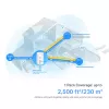 TP-Link 4G+ AX3000 Whole Home Mesh WiFi 6 Gateway, biały, antena wewnętrzna, router mesh, ≤20 dBm (2,4 GHz); ≤23 dBm (5 GHz), dwupasmowy (2,4 GHz / 5 GHz), Wi-Fi 6 (802.11ax)