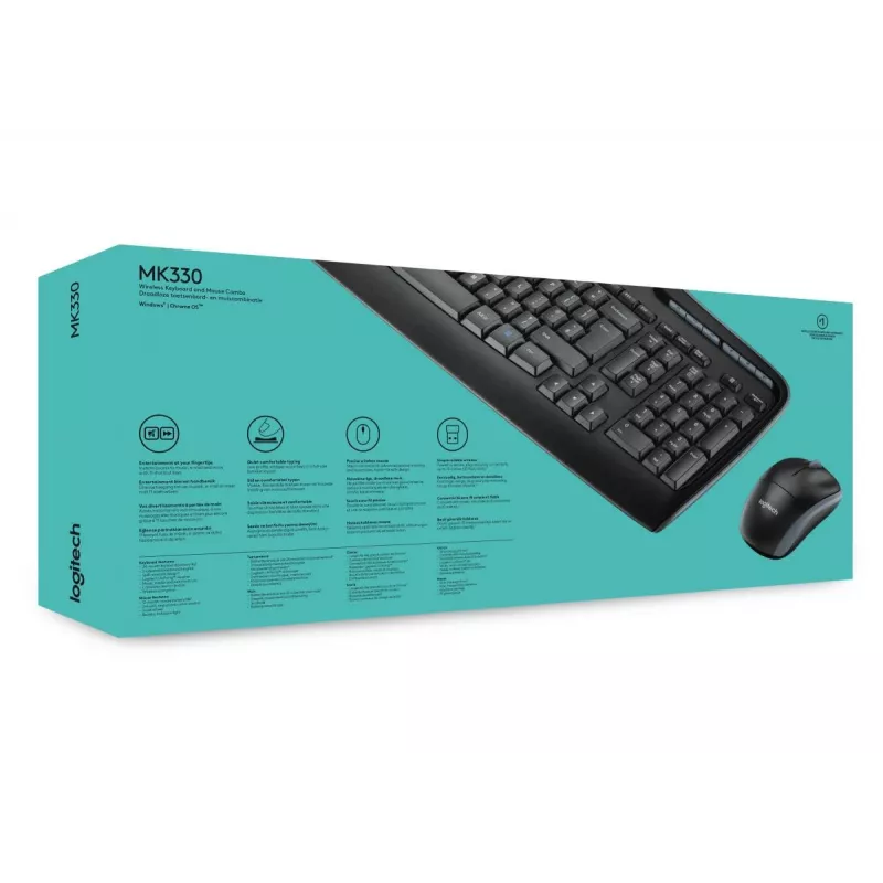LOGITECH Wireless Combo Mk330 - Qwerty Int'l Nsea