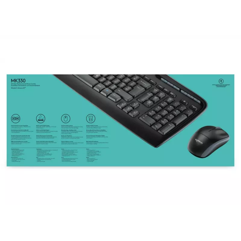 LOGITECH Wireless Combo Mk330 - Qwerty Int'l Nsea